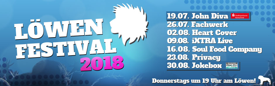 Von der Ferienwohnung in Remscheid direkt auf das Löwen Festival